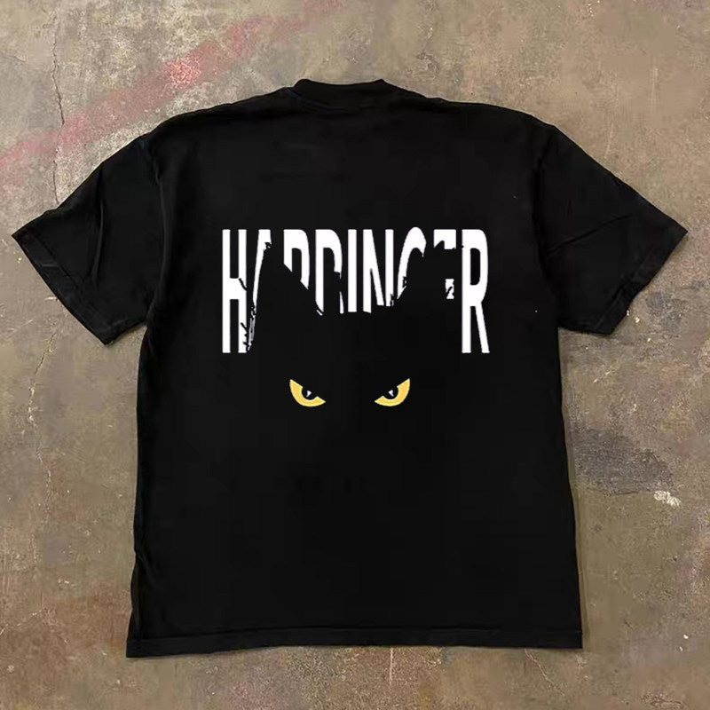 TAON Y2K Cat-Eye Graphic Tee