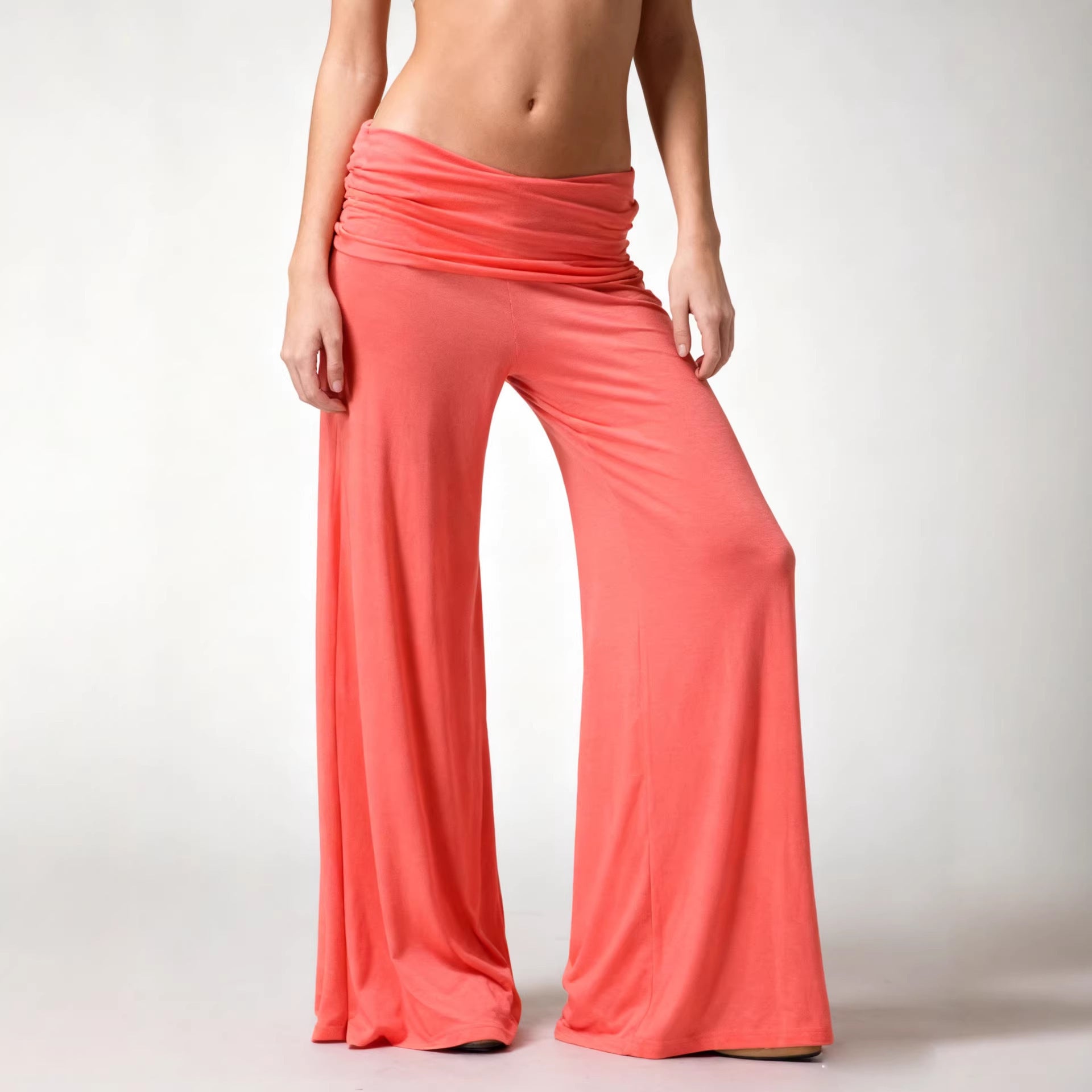 TAON Wide-Leg Flared Trousers