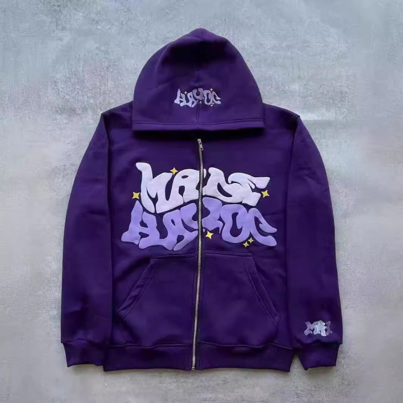 TAON Gothic Punk Zip-Up Hoodie