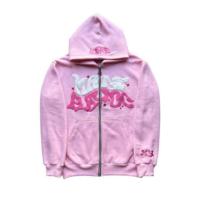 TAON Gothic Punk Zip-Up Hoodie