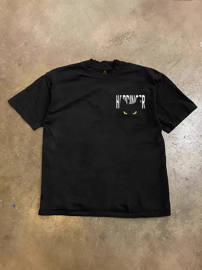 TAON Y2K Cat-Eye Graphic Tee