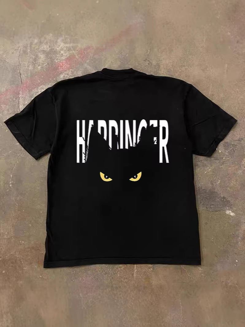 TAON Y2K Cat-Eye Graphic Tee