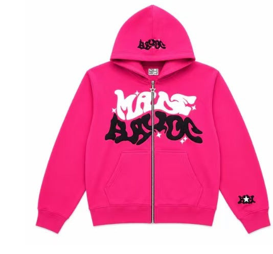 TAON Gothic Punk Zip-Up Hoodie