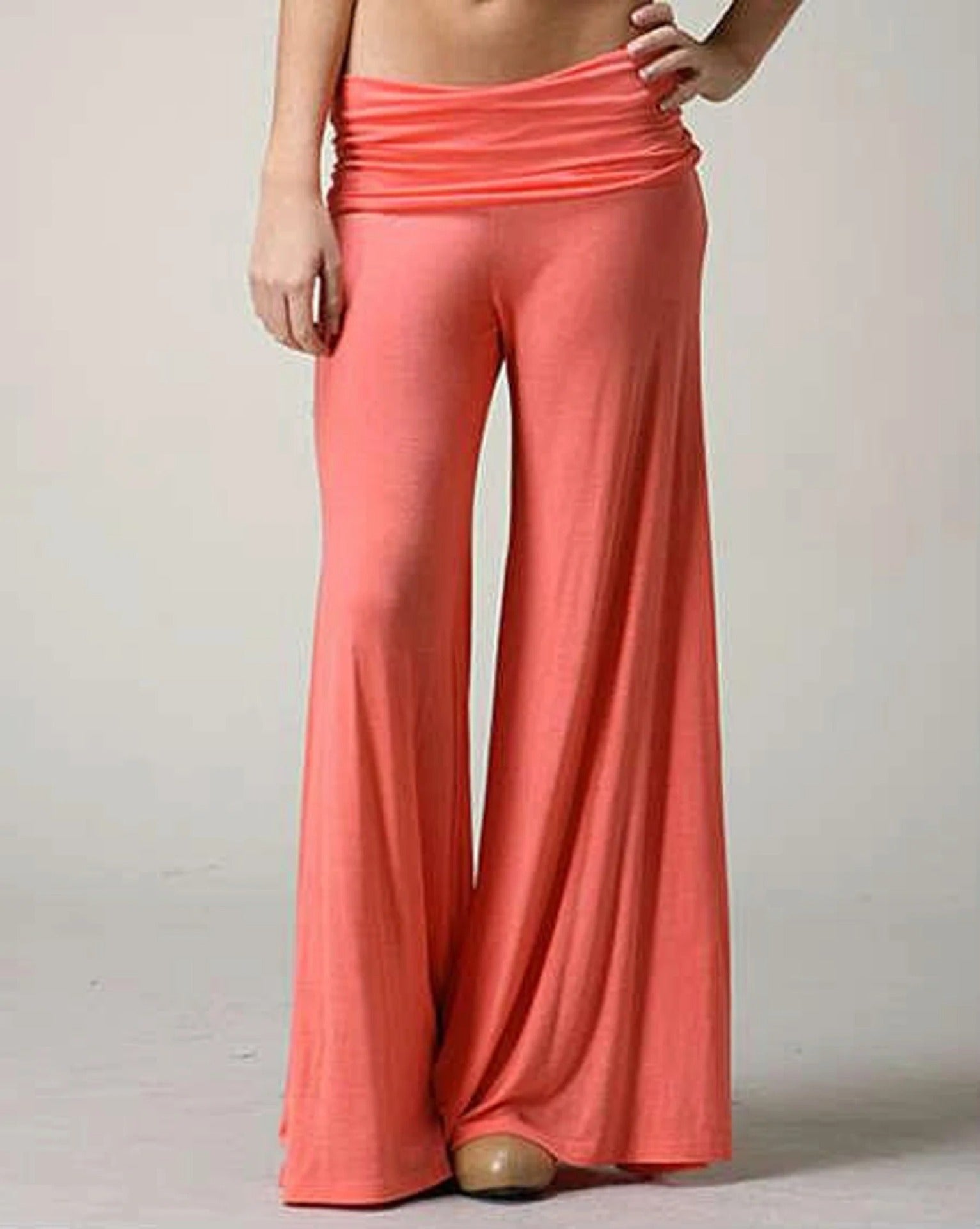TAON Wide-Leg Flared Trousers